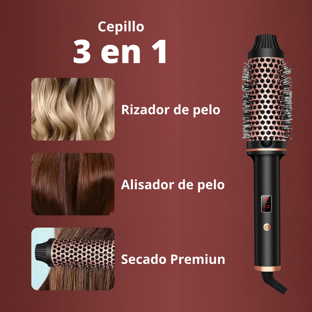 Cepillo Térmico Profesional 3 en 1